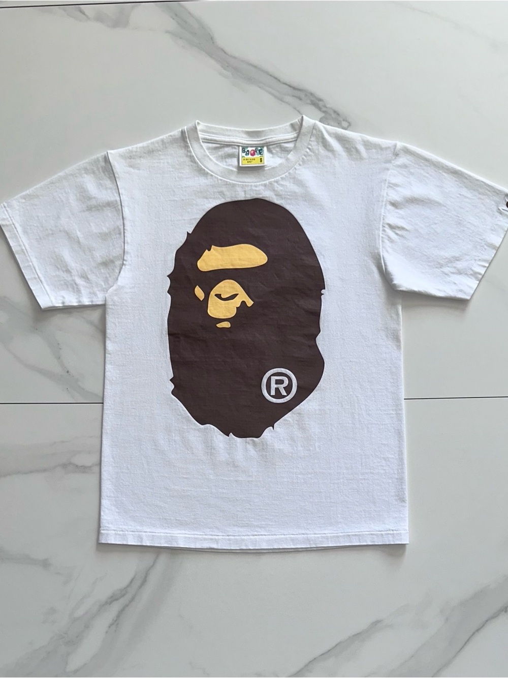 A Bathing Ape Bape Big Ape Head Tee White Size Small